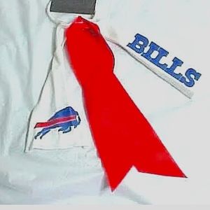 NEW! NFL For Her Buffalo Bill's hair tie/Ribbons Ponytail Holder